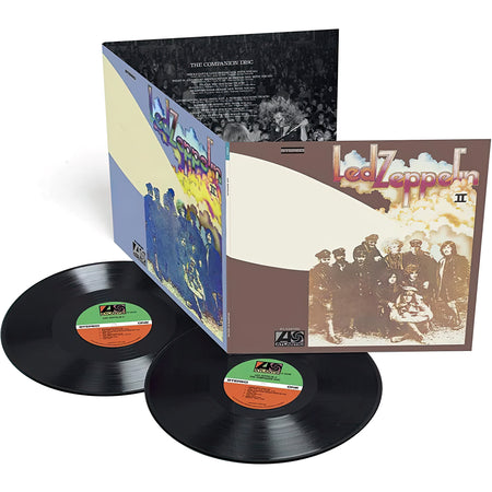 Led Zeppelin - Led Zeppelin II 180g vinyl packshot, iconic hard rock album, deluxe gatefold edition