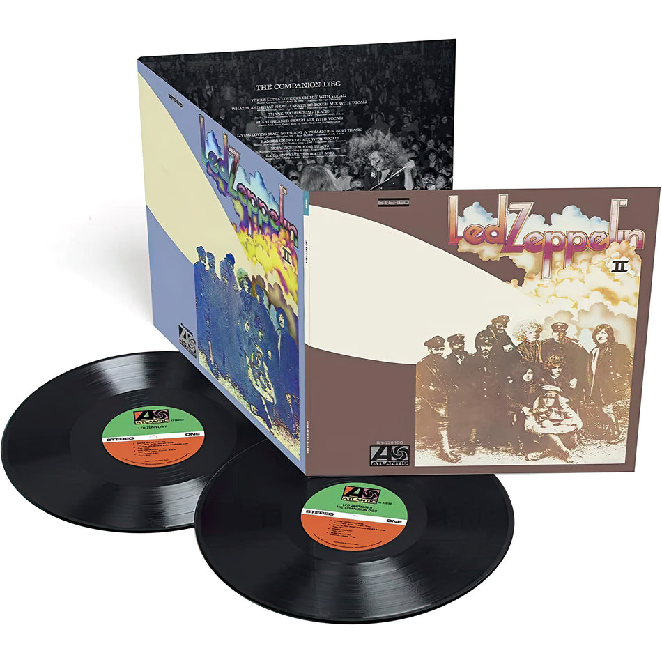 Led Zeppelin - Led Zeppelin II 180g vinyl packshot, iconic hard rock album, deluxe gatefold edition
