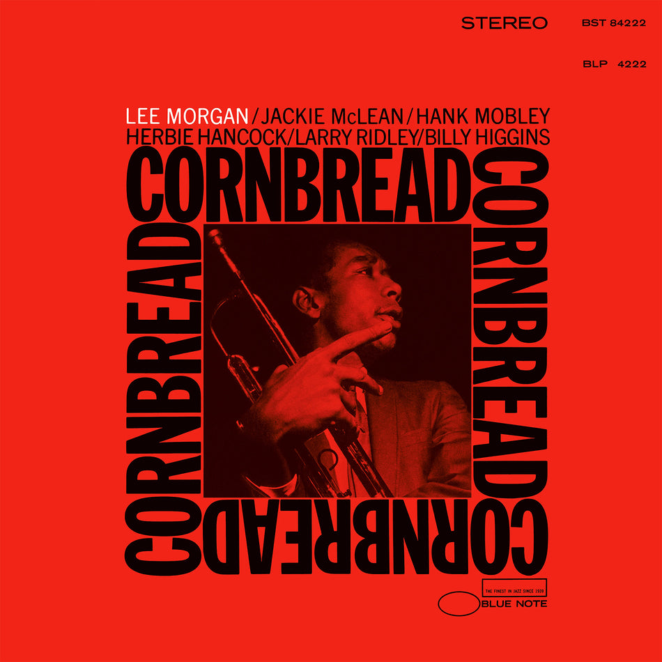 lee morgan, cornbread, blue note, tone poet, red cover, stereo, audiophile, blp 4222, bst 84222, album cover, album art, cover art, cover, vinyl,