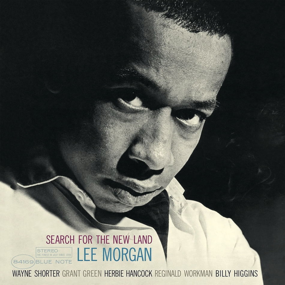 Search for the New Land cover art, Blue Note 1966 release, hard bop jazz; an audiophile pressing