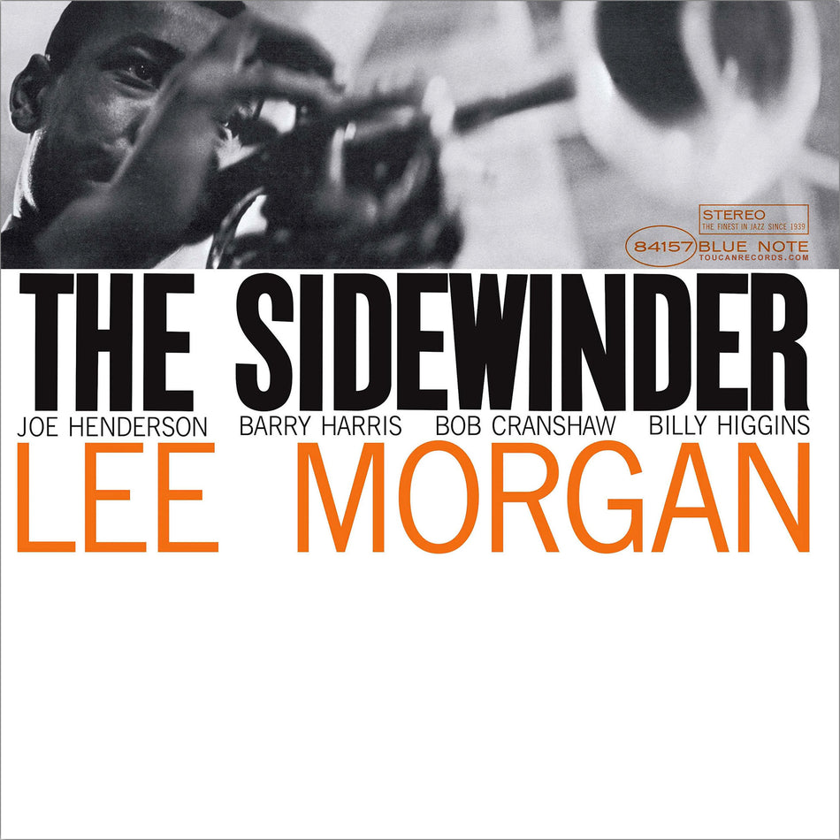 Lee Morgan The Sidewinder album cover art for the 140g Blue Note Essential hard bop jazz vinyl LP available at ToucanRecords.com
