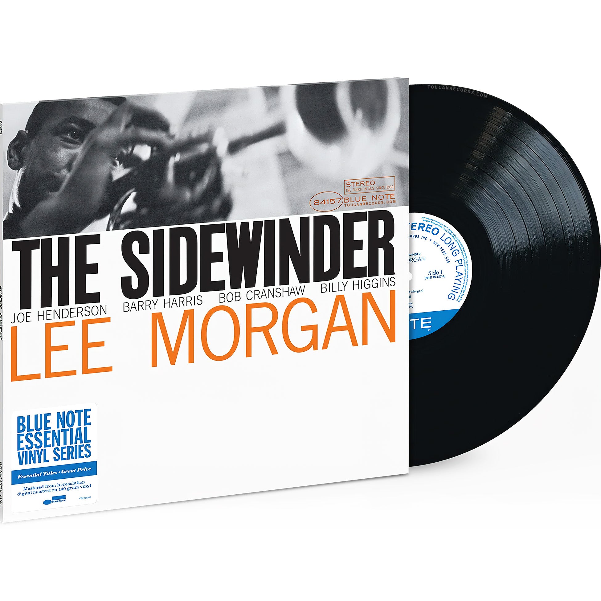 Lee Morgan The Sidewinder packshot for the five-track hard bop and soul jazz vinyl LP with Joe Henderson