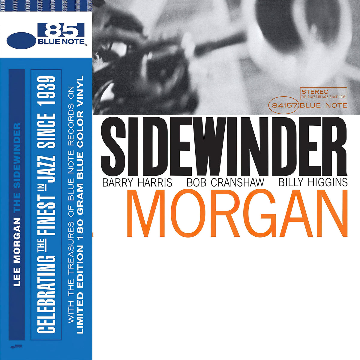 Lee Morgan - The Sidewinder album cover, Indie Exclusive 180g blue vinyl, hard bop Blue Note classic