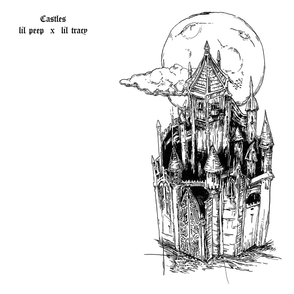 Lil Peep Castles I & II vinyl album cover artwork, emo rap collection, splatter vinyl format