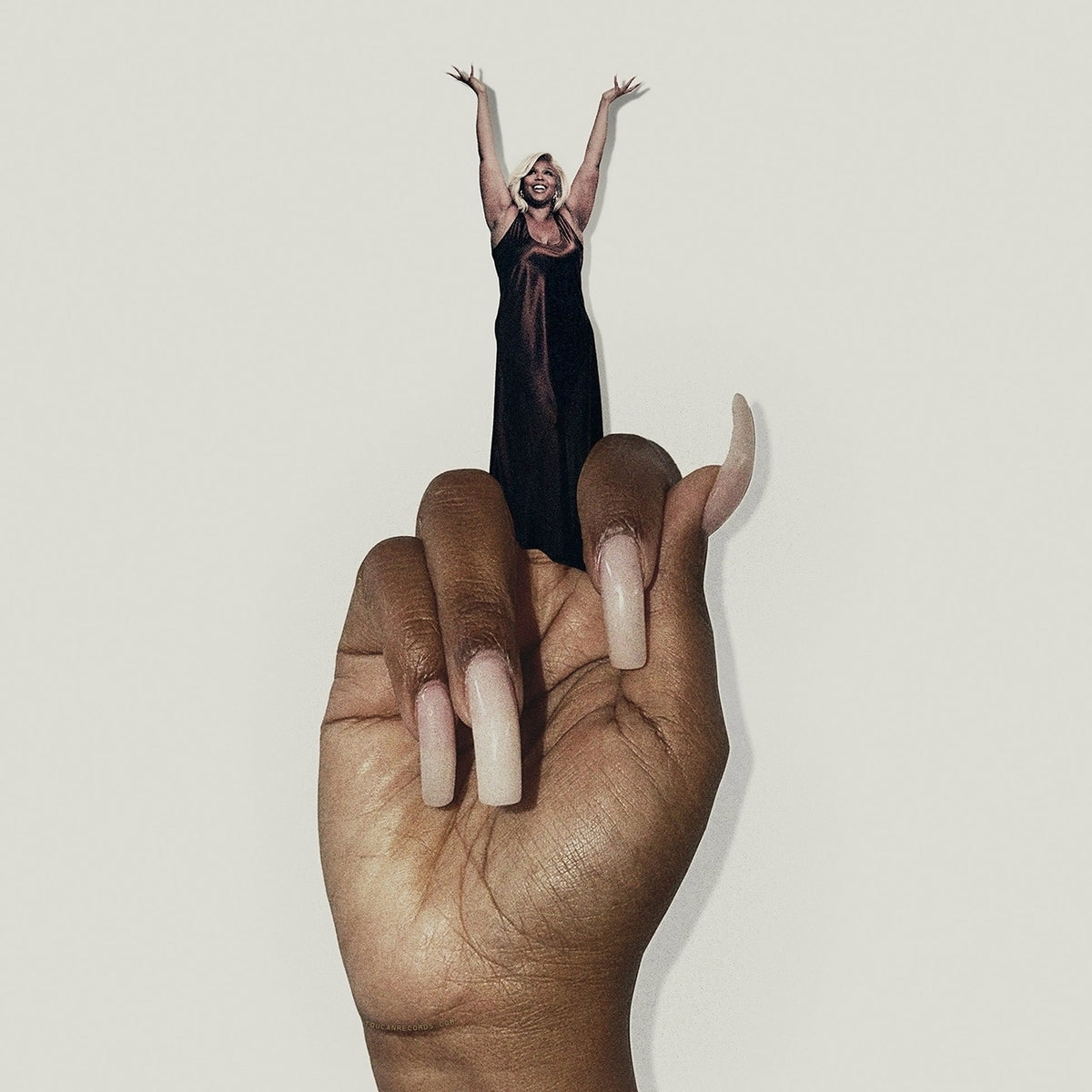 Lizzo Bitch album cover for the translucent red vinyl LP edition with pop, dance-pop, R&B, and hip-hop appeal at ToucanRecords.com