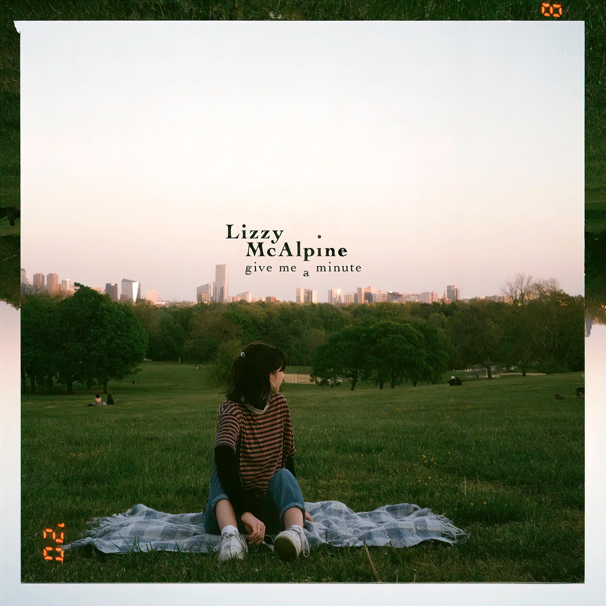 Lizzy McAlpine - Give Me A Minute album cover, limited pink vinyl LP, indie folk debut album