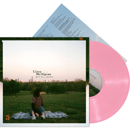 Lizzy McAlpine - Give Me A Minute packshot, 5th anniversary pink vinyl, 2020 debut folk-pop album