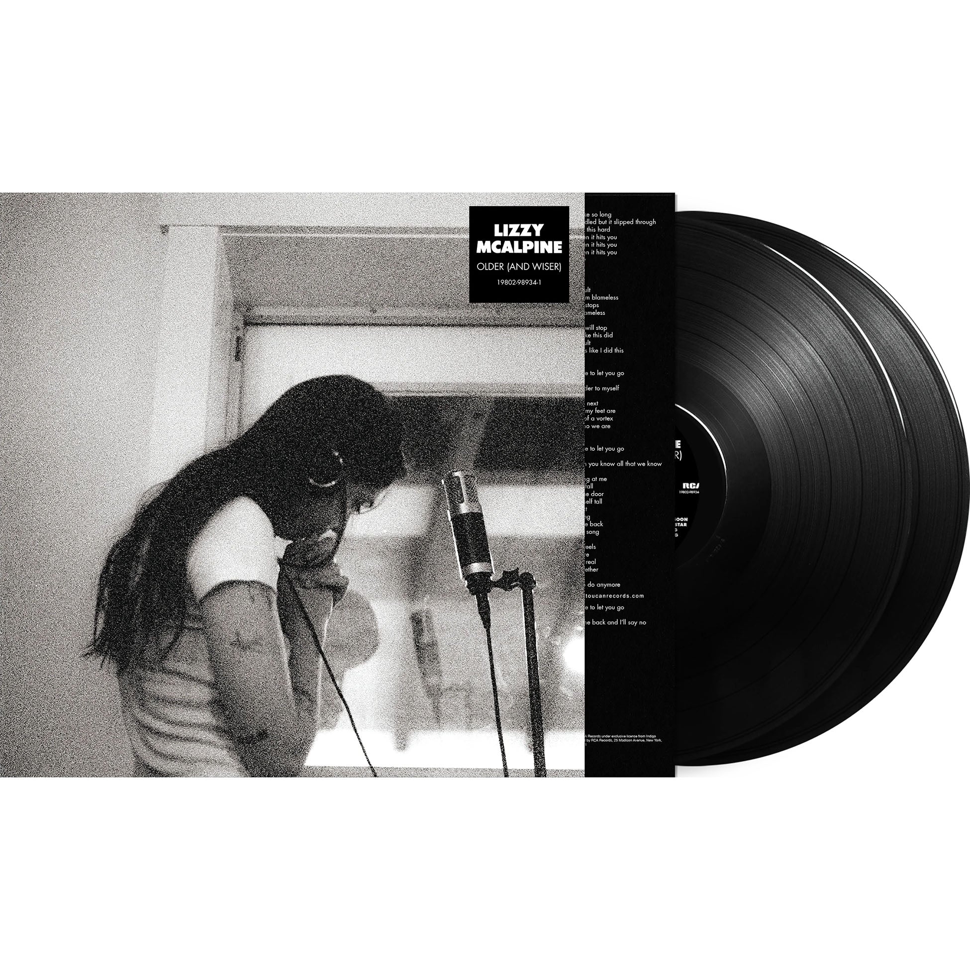 Older and Wiser Deluxe vinyl record packshot, Lizzy McAlpine, singer-songwriter indie folk 2LP pressing