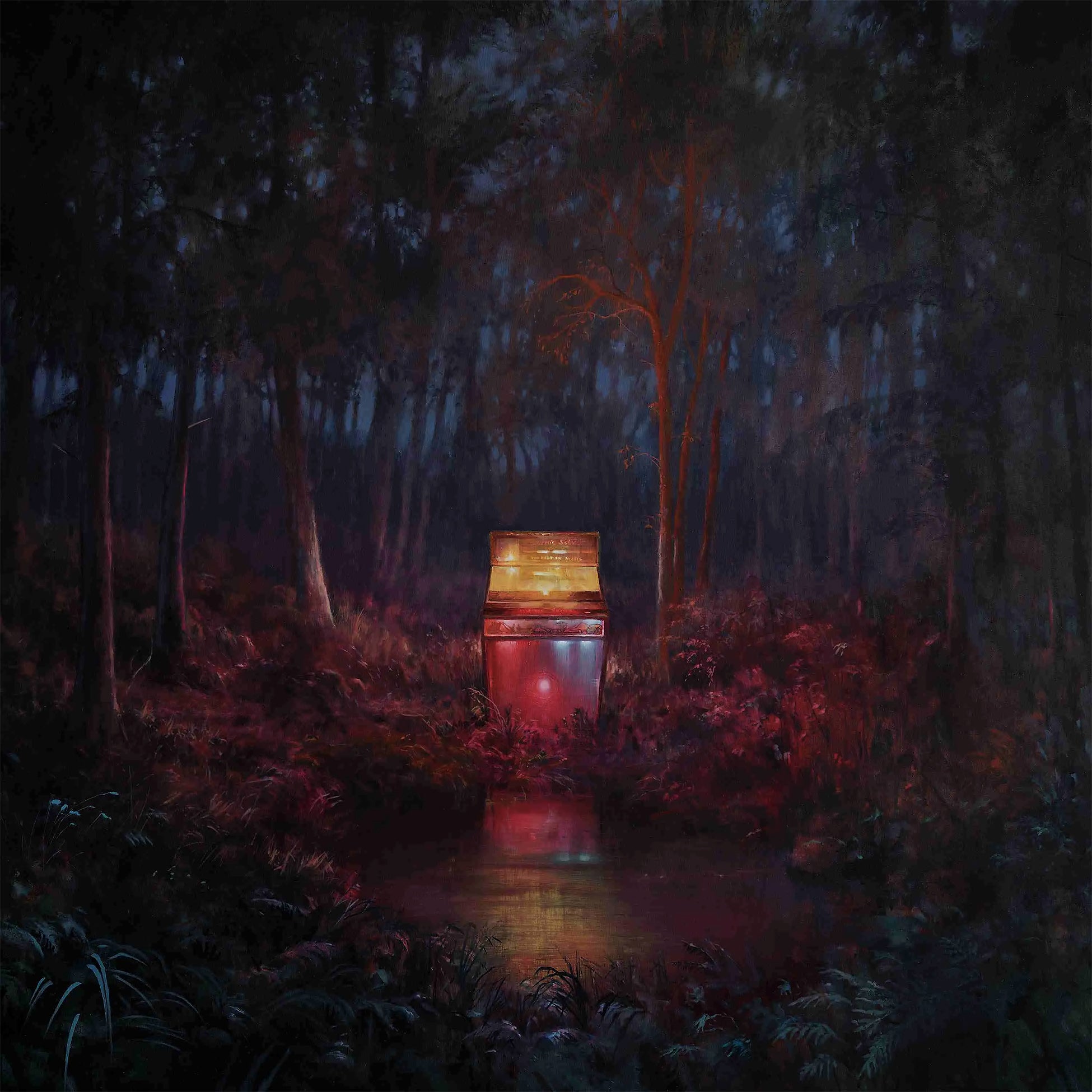 Lord Huron - Cosmic Selector Vol. 1 album cover, green with glow-in-the-dark splatter vinyl, indie exclusive, gatefold, at ToucanRecords.com