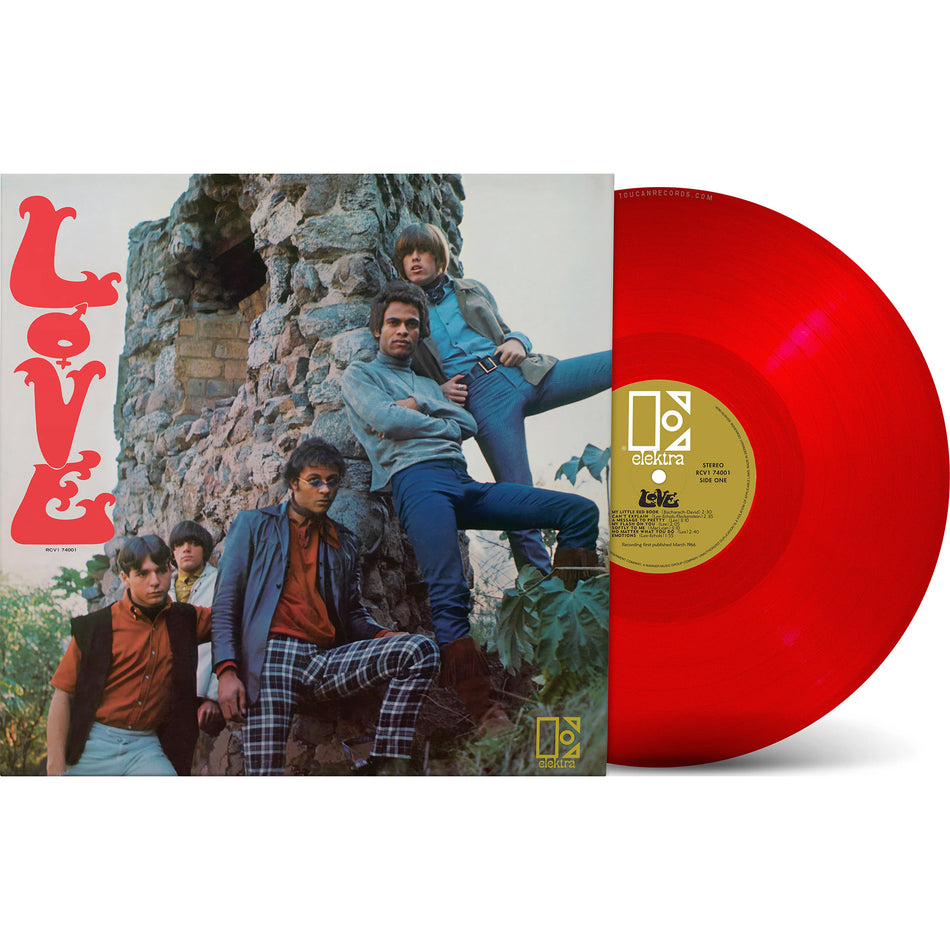 Love's Love album packshot for the 1966 debut release, reissued on limited edition Rocktober transparent red vinyl LP