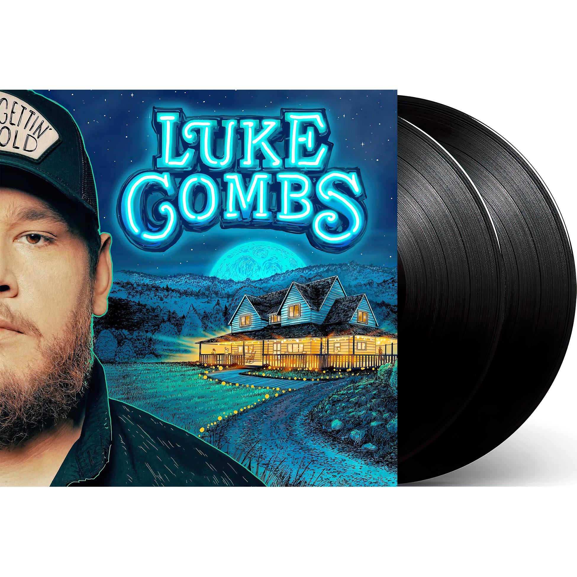 Luke Combs, Gettin' Old, 2 LP, cover, album, vinyl, album art, fast car, packshot