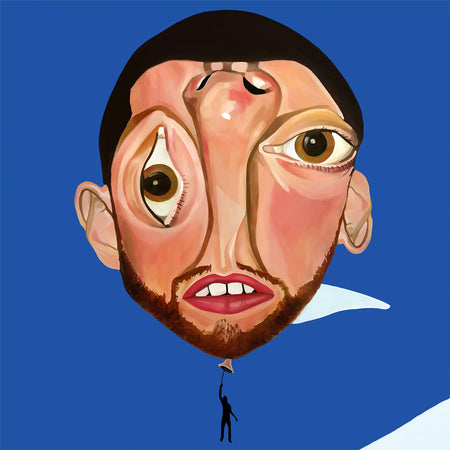 mac miller, balloonerism, black vinyl, 2 lp, album cover, vinyl, alum art, cover art,