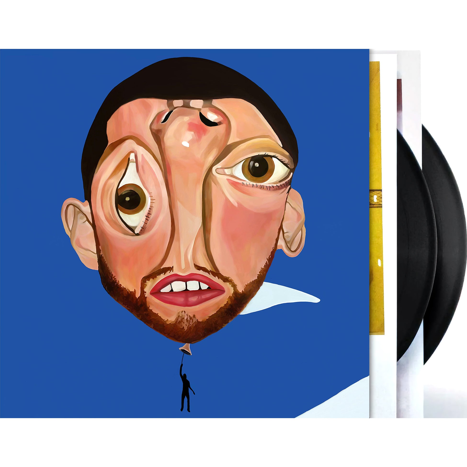 mac miller, balloonerism, packshot, black vinyl, 2 lp, album cover, vinyl, alum art, cover art,