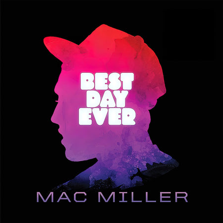Mac Miller Best Day Ever album cover art for the lavender 2LP vinyl LP available online at ToucanRecords.com