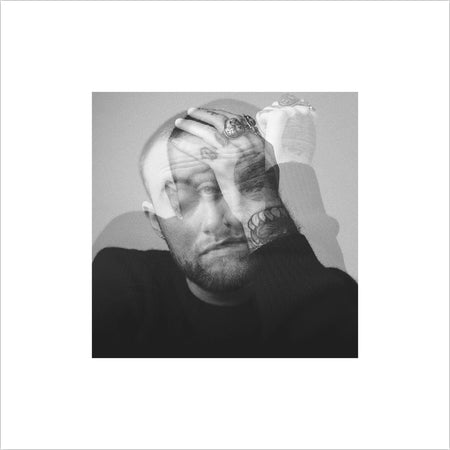 Mac Miller Circles album cover art for the 2020 clear vinyl 2LP edition with reflective late-period hip-hop and psychedelic soul styling