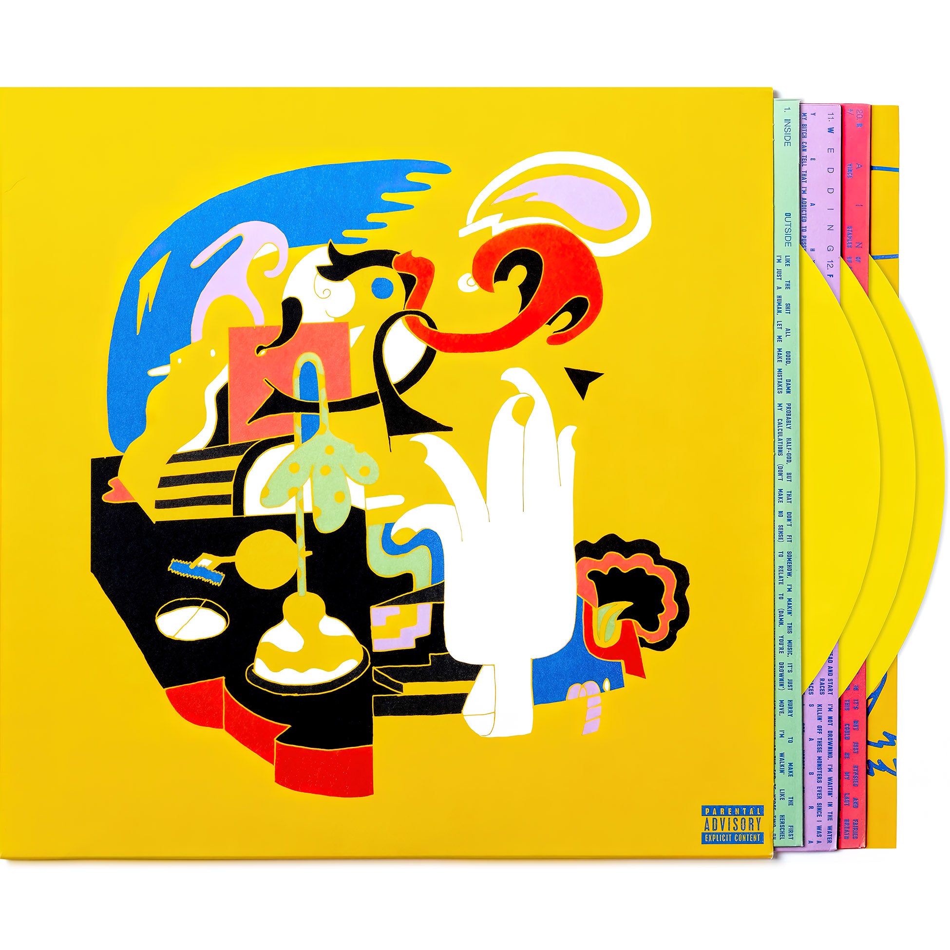 Mac Miller, Faces, 3 LP, Yellow vinyl, Colored Vinyl, cover, album, records, vinyl, packshot
