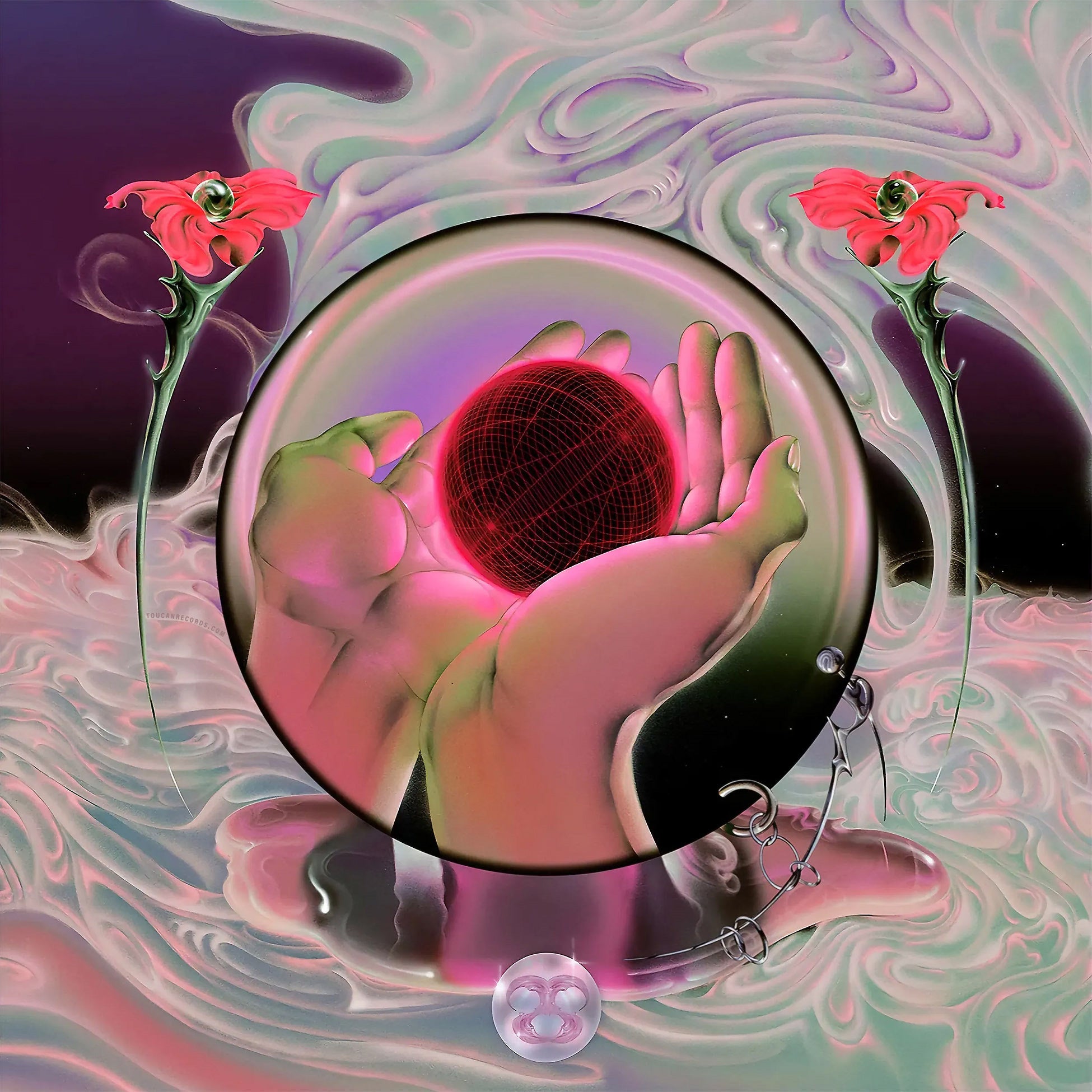 Magdalena Bay debut album Mercurial World cover art orchid purple vinyl limited edition electronic pop