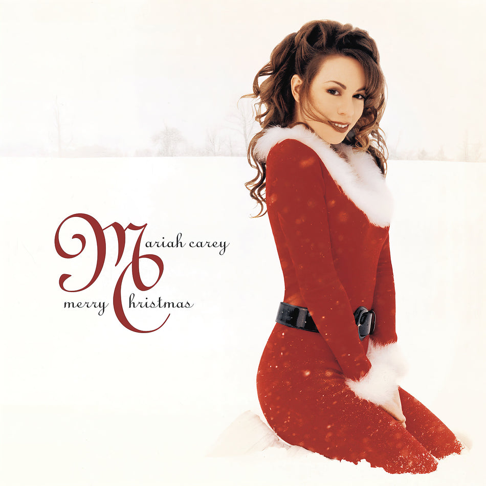 Mariah Carey - Merry Christmas album cover, 30th Anniversary Deluxe Red Vinyl LP, gatefold jacket. Available at ToucanRecords.com