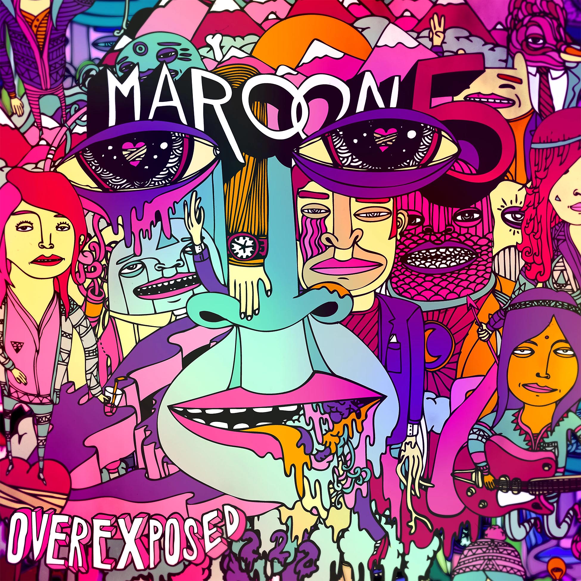 Maroon 5 - Overexposed album cover, 180g black vinyl LP, pop rock and radio hits — stocked by ToucanRecords.com