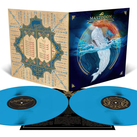 Mastodon Leviathan, second packshot, for vinyl LP with gold foil stamping, leather matte laminate finish available at ToucanRecords.com