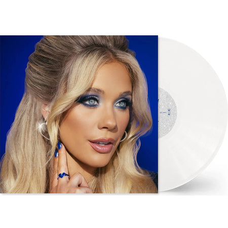 Megan Moroney - Am I Okay? vinyl packshot, opaque white LP, sophomore album