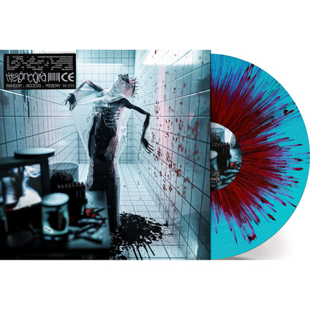 Melancolia - Random.Access.Misery packshot, Blue vinyl with red and black splatter vinyl, limited edition, blackened nu-metal / extreme metal at ToucanRecords.com