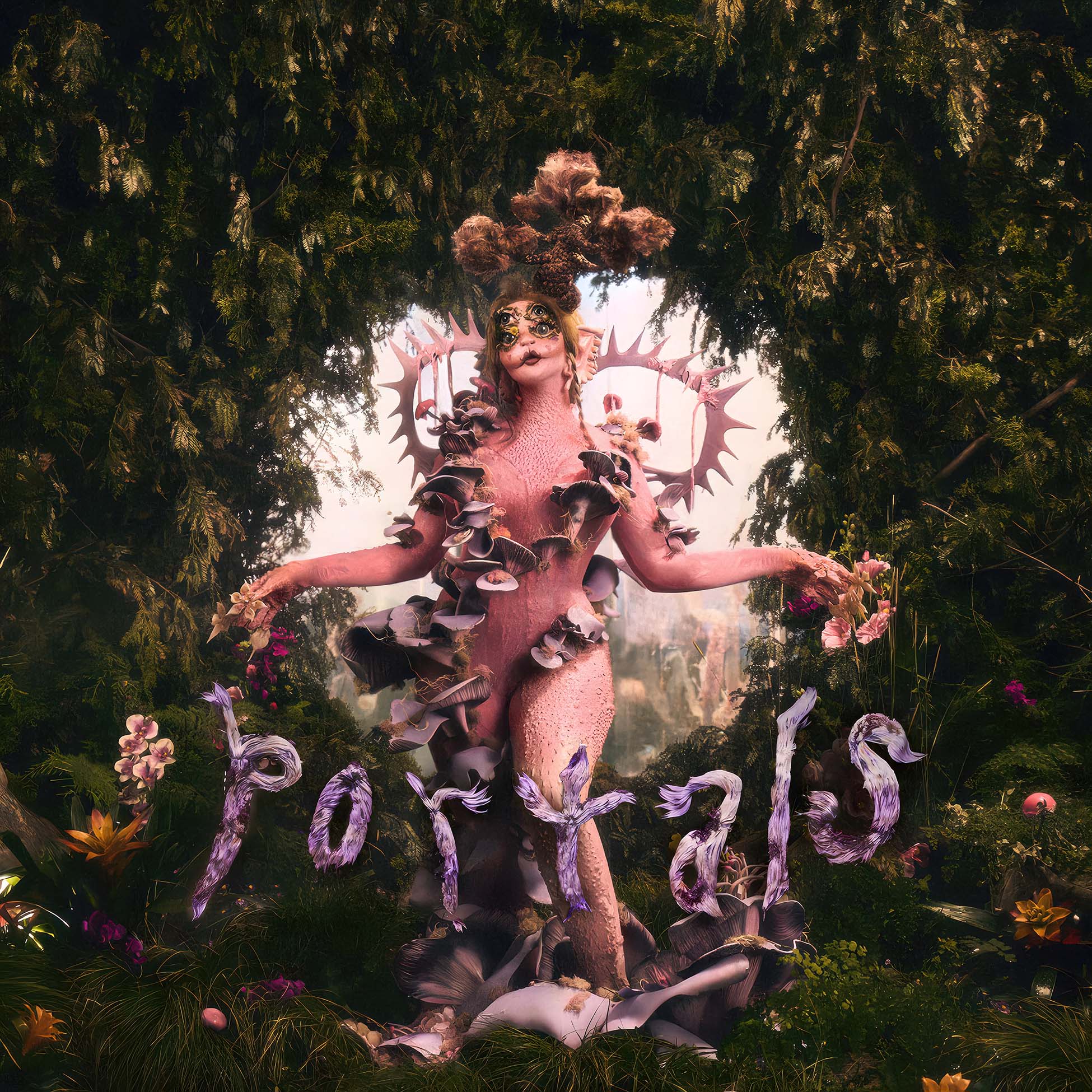 Melanie Martinez - Portals album cover, limited Bloodshot translucent vinyl LP, clear and pink marbled, gatefold edition -- ToucanRecords.com