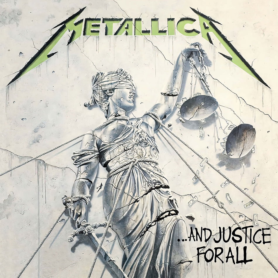 Metallica - ...And Justice For All album cover, 180g 2 LP vinyl, gatefold reissue – now available at ToucanRecords.com