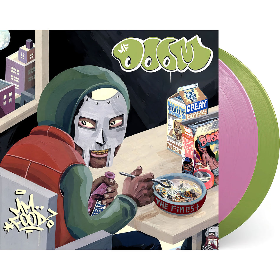 MF Doom, MM..Food, food, Indie Exclusive, 2 LP, Pink Vinyl, Green Vinyl, doom, cover, album, vinyl, packshot