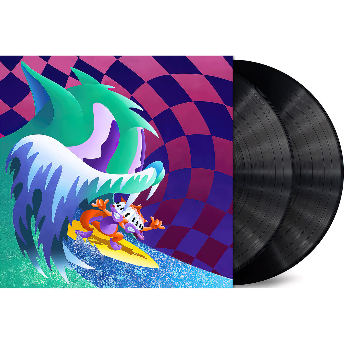 MGMT Congratulations vinyl LP packshot, remastered psychedelic rock album issued on two 180g black vinyl records