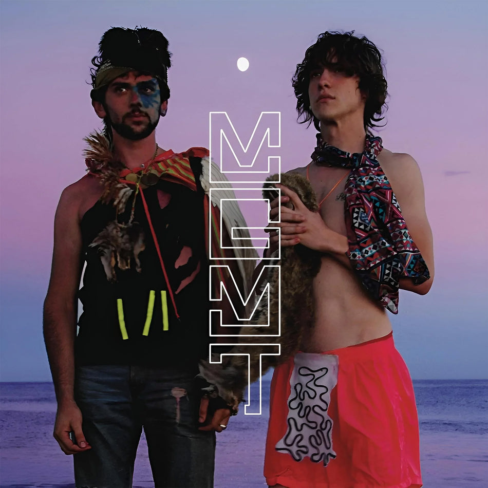 mgmt, oracular spectacular, 180g, black vinyl, album cover, album art, cover, cover art, vinyl, beach scene,
