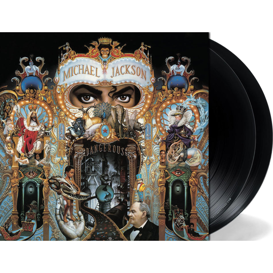 Michael Jackson - Dangerous packshot for the 2LP 180g black vinyl reissue containing the complete 14-track studio album