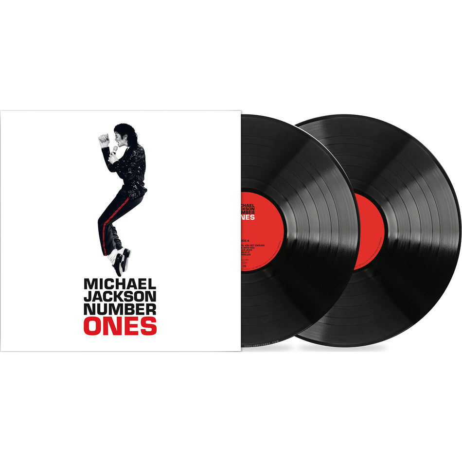 Michael Jackson Number Ones 2003 cover art, gatefold black vinyl pressing, King of Pop best-selling hits album