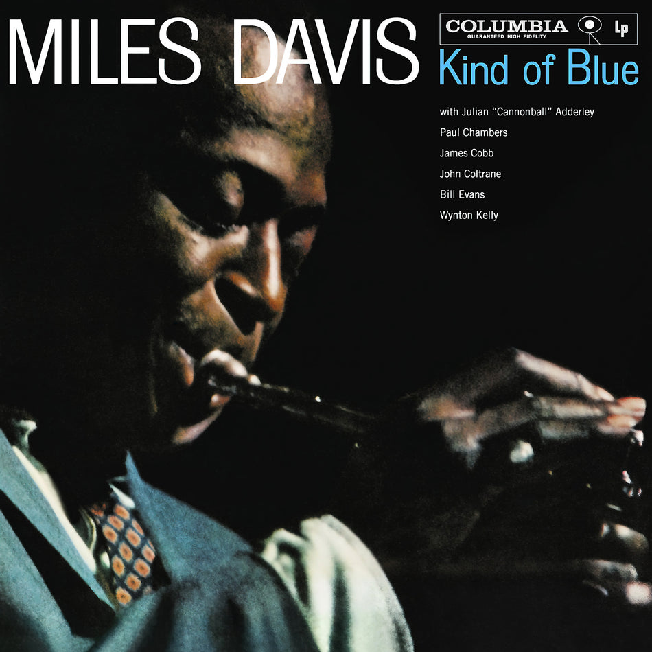 miles davis, kind of blue, mono, columbia records, labum cover, album art, cover, cover art, vinyl,