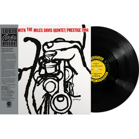Miles Davis Cookin' With The Miles Davis Quintet packshot for audiophile vinyl LP with Stoughton Tip-On jacket and obi strip. Pressed at RTI. Available at Toucan Records