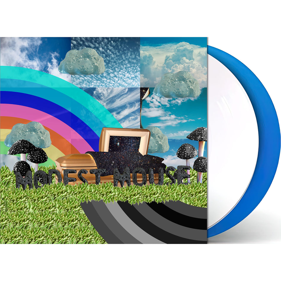 Modest Mouse - The Golden Casket, limited edition blue and white vinyl pressing, indie rock double LP — packshot exclusively at ToucanRecords.com