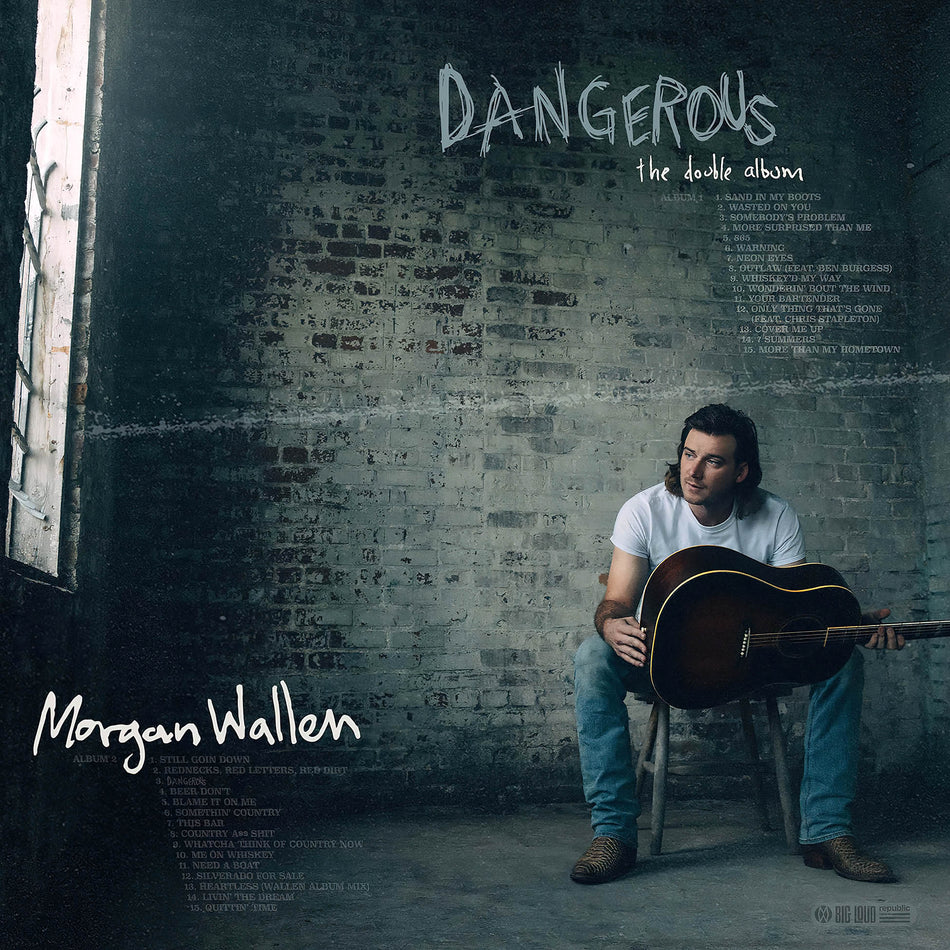 Morgan Wallen - Dangerous: The Double Album cover, 3 LP vinyl edition, gatefold packaging