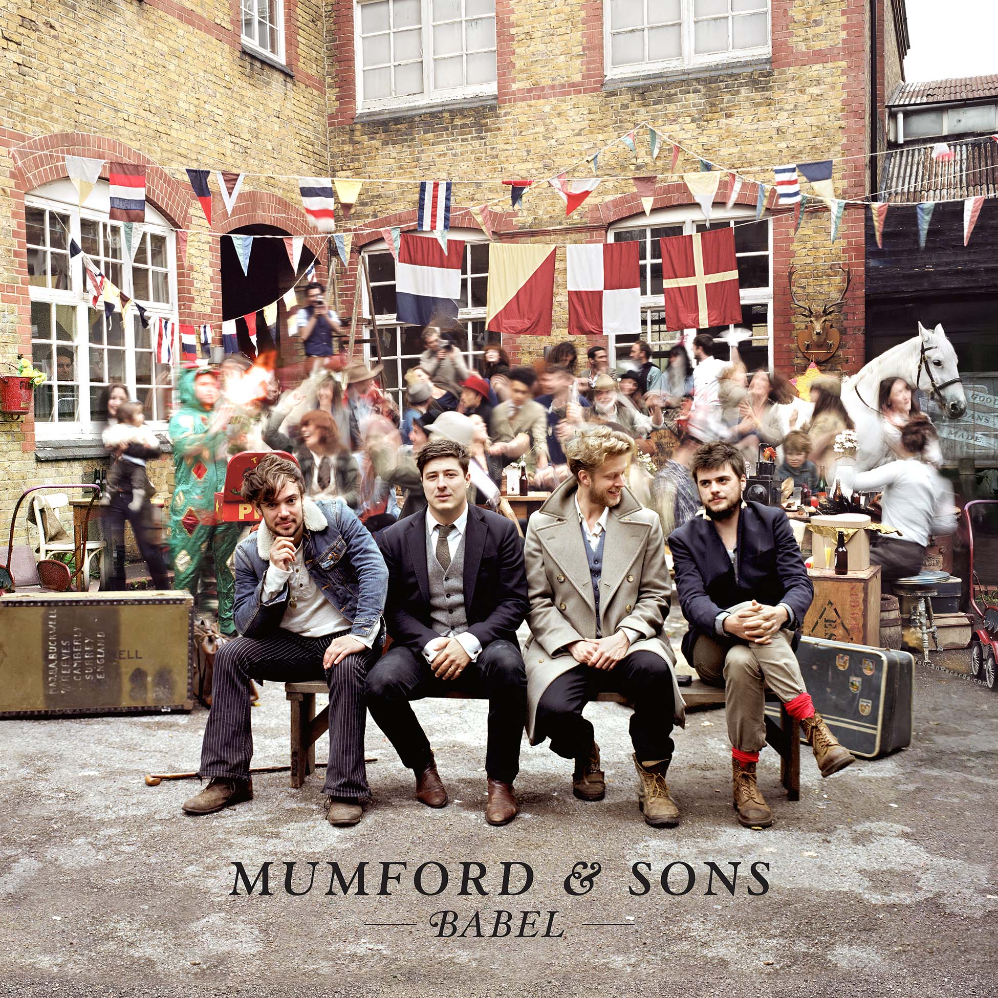 Mumford & Sons Babel album cover art highlighting 180g black vinyl LP gatefold edition with Grammy-winning folk rock songs