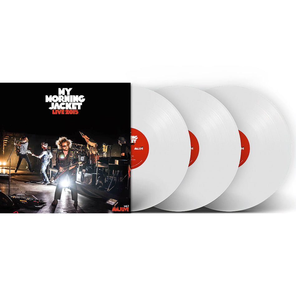 Live 2015 vinyl packshot, white vinyl pressing, 16 explosive performances from Louisville indie / alternative rock legends