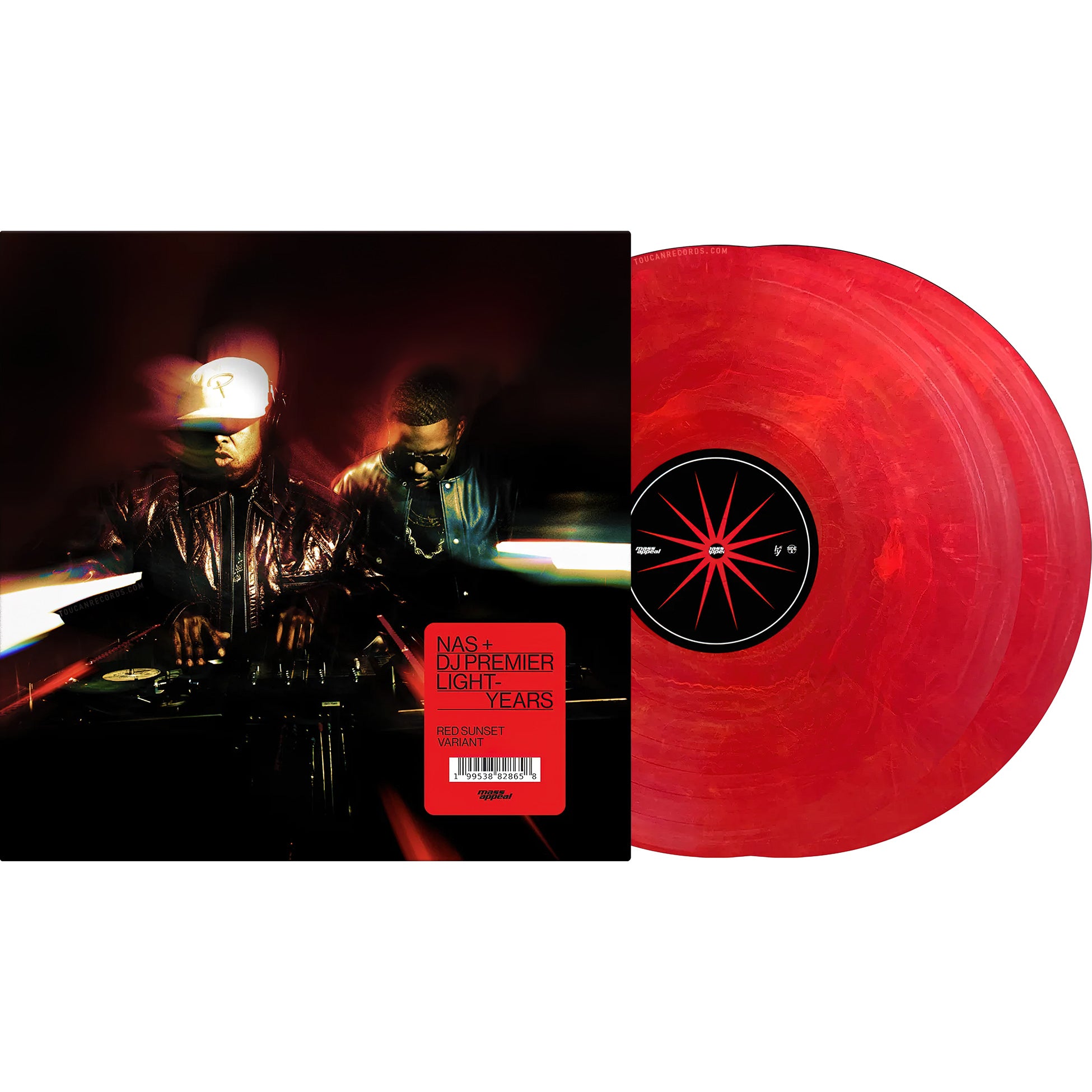 Nas + DJ Premier Light-Years packshot Sunset Red vinyl LP East Coast hip-hop gatefold 2LP