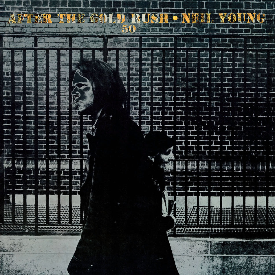 Neil Young - After The Gold Rush album cover, remastered black vinyl LP, 1970 folk rock classic at ToucanRecords.com