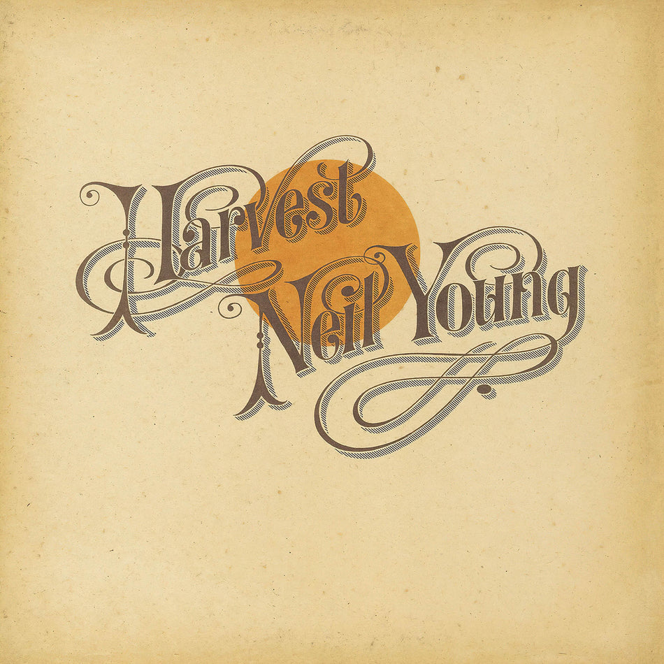 Neil Young, Harvest, cover, cover art, album, vinyl, heart of gold, old man,