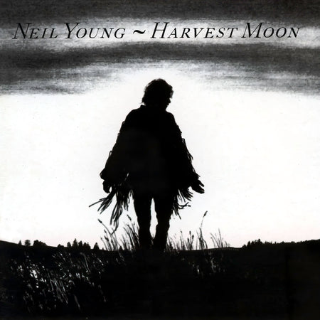 Neil Young Harvest Moon album cover, standard black vinyl 2LP, newly remastered folk rock and country rock classic from 1992