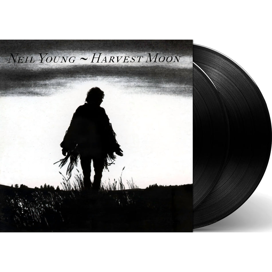 Neil Young - Harvest Moon packshot, black vinyl 2LP gatefold, 25th Anniversary Edition, Reprise Records reissue -- ToucanRecords.com