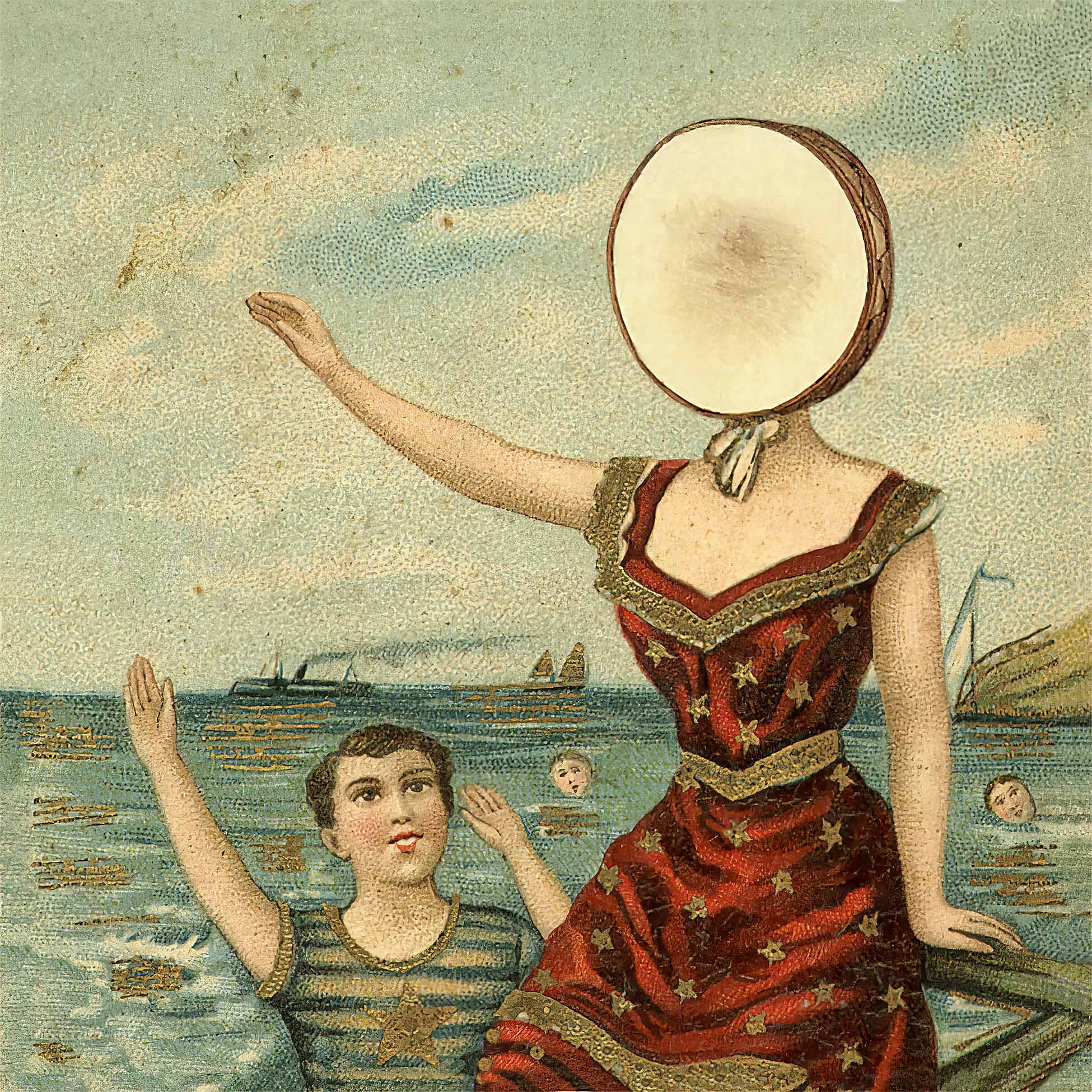 Neutral Milk Hotel, In The Aeroplane Over The Sea, cover, album, viyl, cover art, album art,