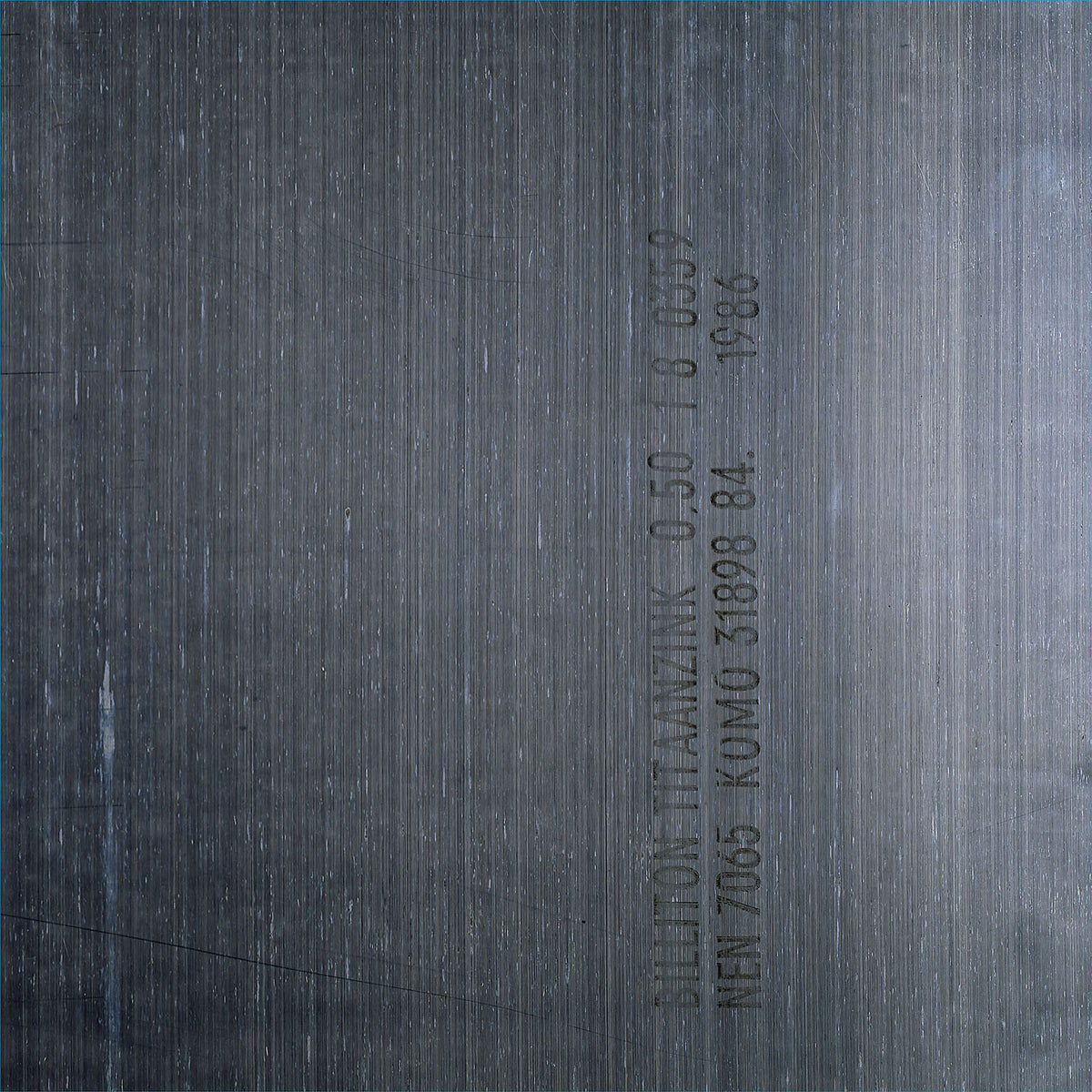 New Order - Brotherhood album cover, black vinyl 2024 remaster, Peter Saville titanium-zinc design art