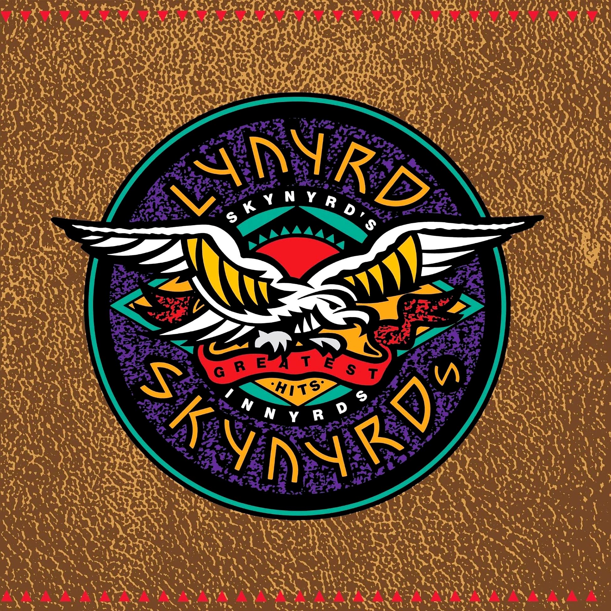 Lynyrd Skynyrd - Skynyrd's Innyrds Their Greatest Hits album cover, black vinyl LP, Southern rock compilation