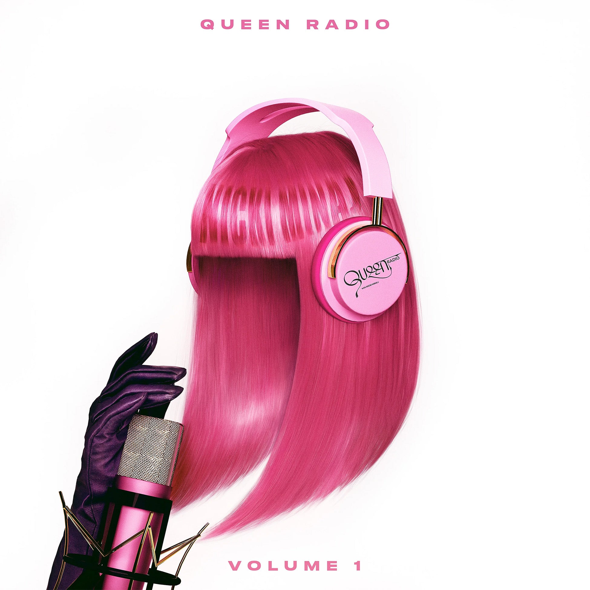 Nicki Minaj - Queen Radio Volume 1 album cover, triple black vinyl pressing - hip-hop and pop-rap release