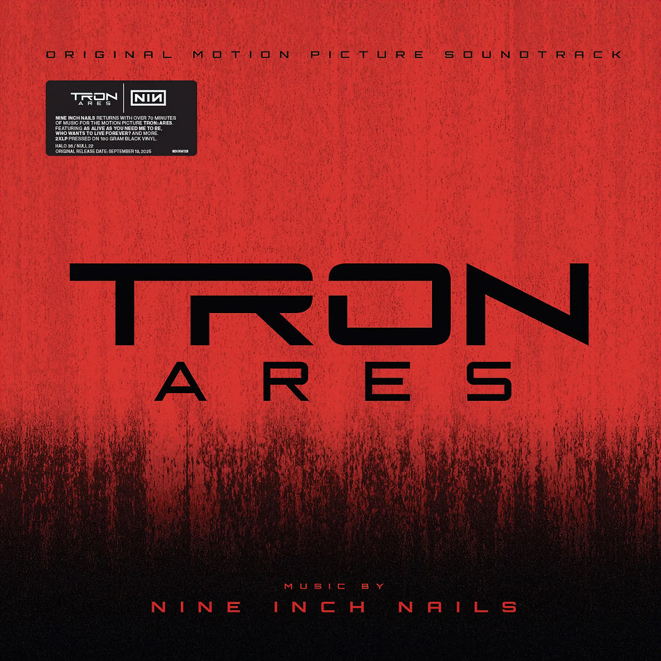 Nine Inch Nails - Tron: Ares soundtrack album cover, black vinyl 2LP gatefold, first NIN album in several years