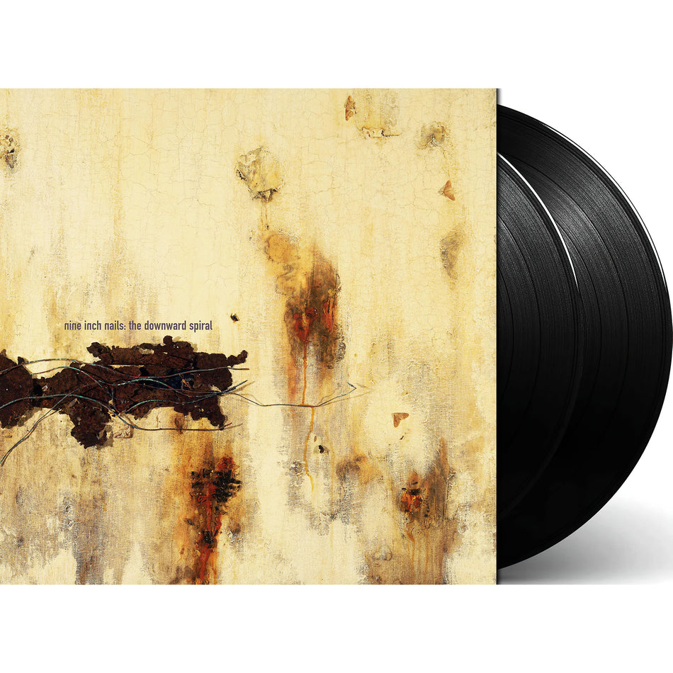 Nine Inch Nails - The Downward Spiral NIN packshot, 180-gram black vinyl double LP, 90s industrial rock, Trent Reznor